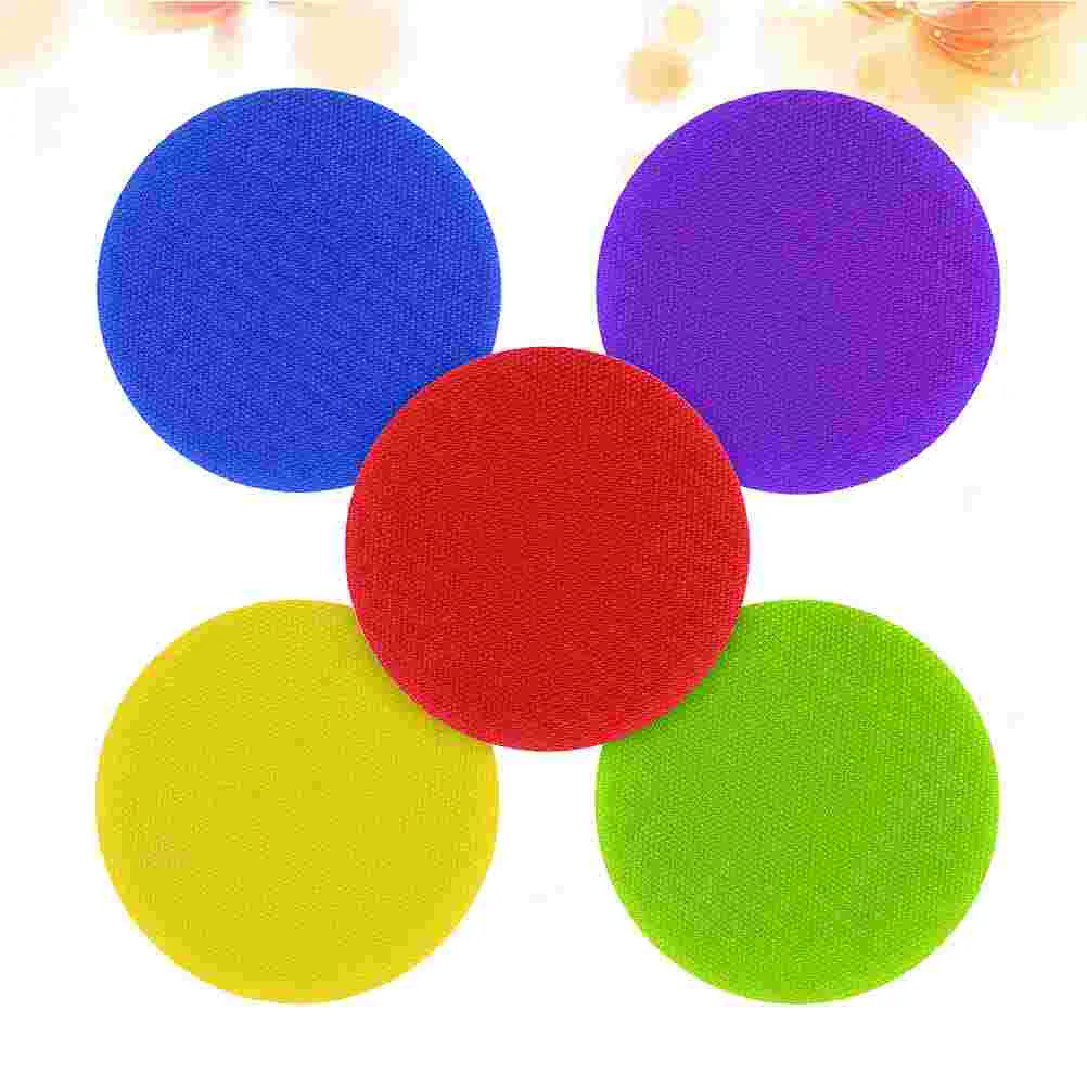 30 Pcs Round Rug Carpet Marker Sticker for Family Teaching Training Classroom Letter Circular Game Child Trainning