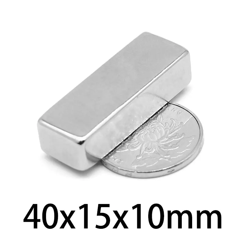 

1/2/5/10pcs 40x15x10mm N35 Strong Quadrate Neodymium Magnet Powerful NdFeB Magnet 40x15x10mm Block Rare Earth Magnets 40*15*10mm