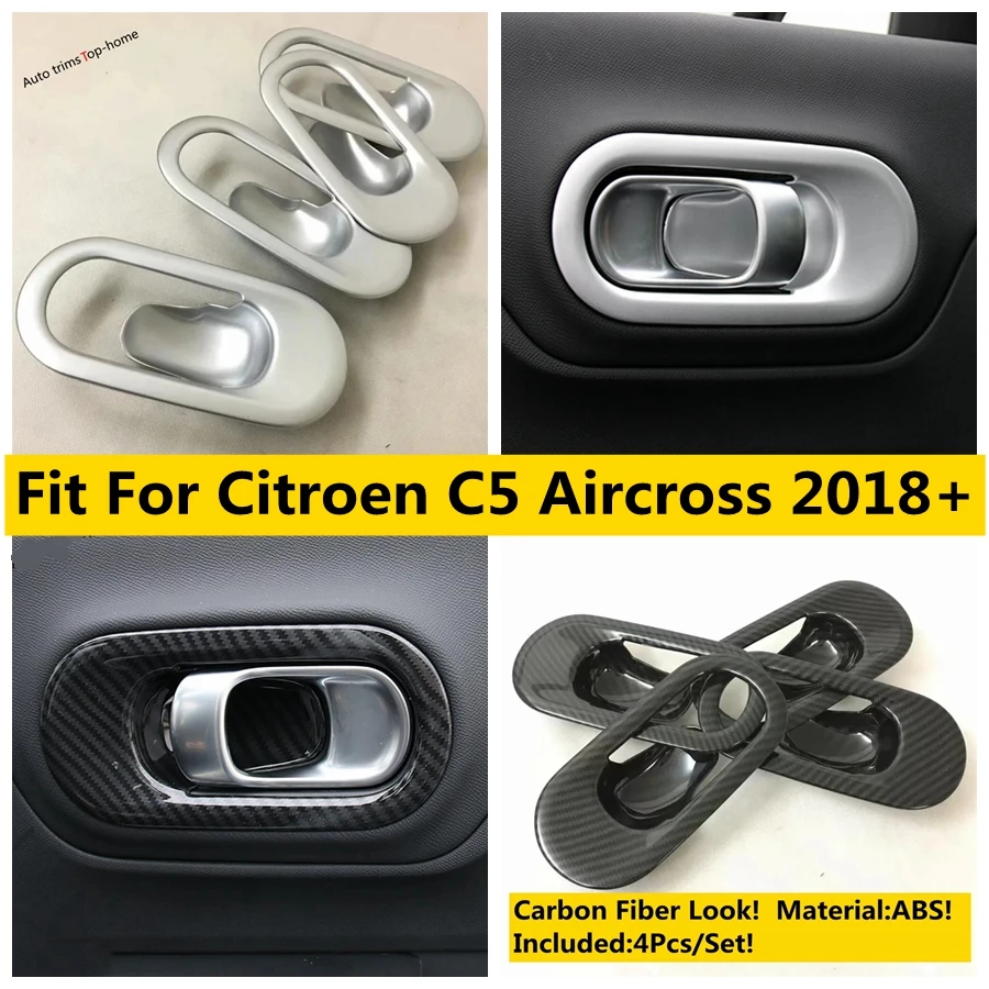 

Car Inner Door Handle Clasing Catch Cover Trim Inserting Decoration Panel Fit For Citroen C5 Aircross 2018 - 2024 Accessories