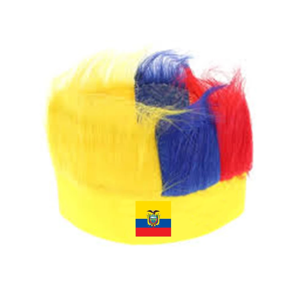 Flagnshow Free Size Football Soccer Fans Ecuador Flag wig