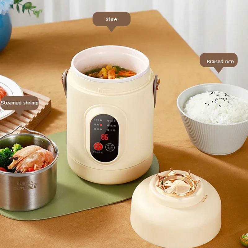 المحمولة غلاية كهربائية جهاز طهي الأرز علب الاغذية حساء صغير الحساء بطيئة الطبخ وعاء عصيدة قدر الغذاء البخاري المعكرونة سخان هوتبوت