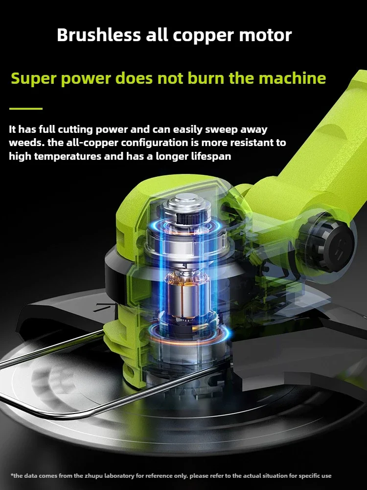 Rechargeable Lithium Battery Electric Lawn Mower, Compact Household Tool for Efficient Weeding & Lawn Trimming