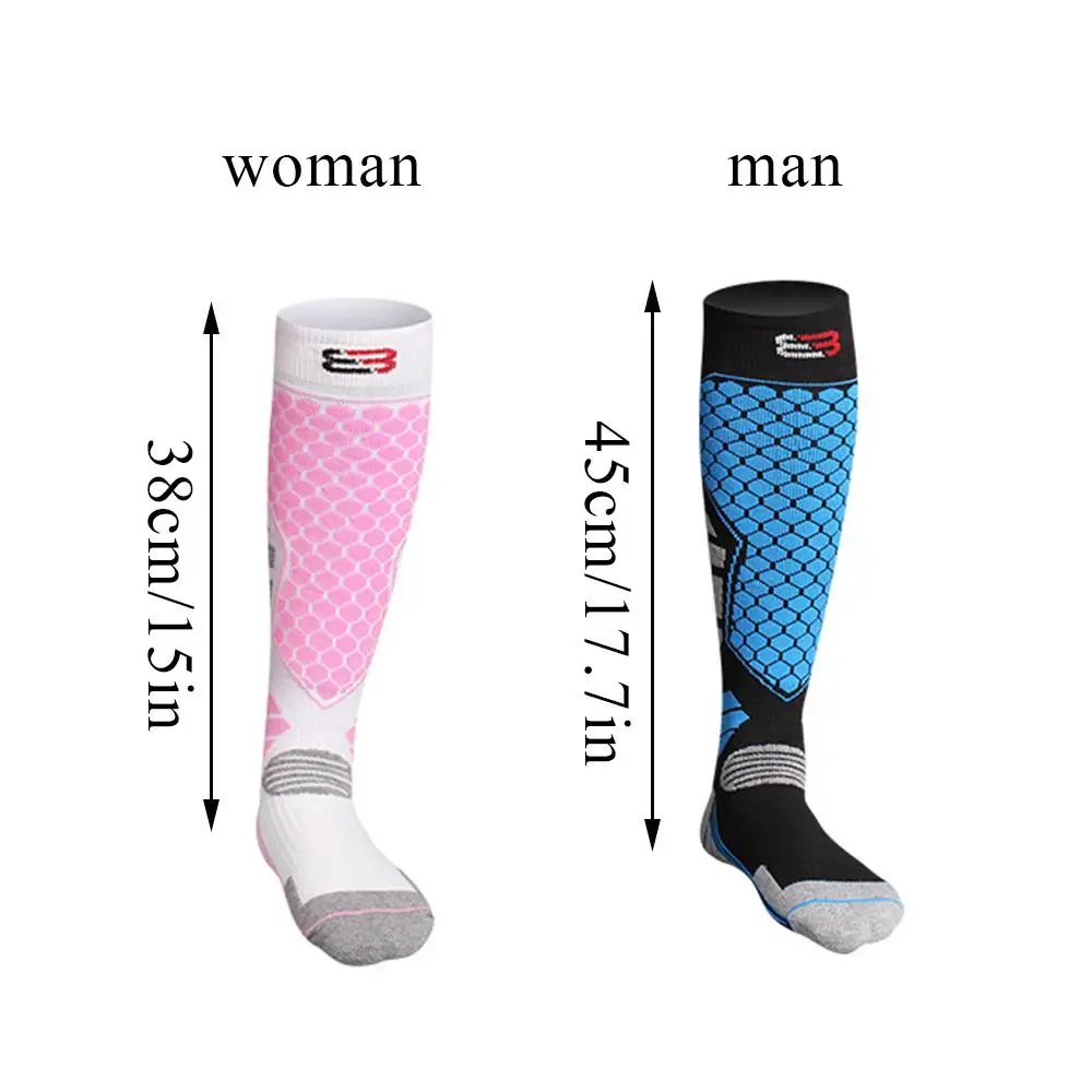 1Pair Thermal Winter Warm Ski Socks for Men Women Anti-Cold Sports Socks Snowboarding Cycling Skiing Outdoor Leg Warm Socks