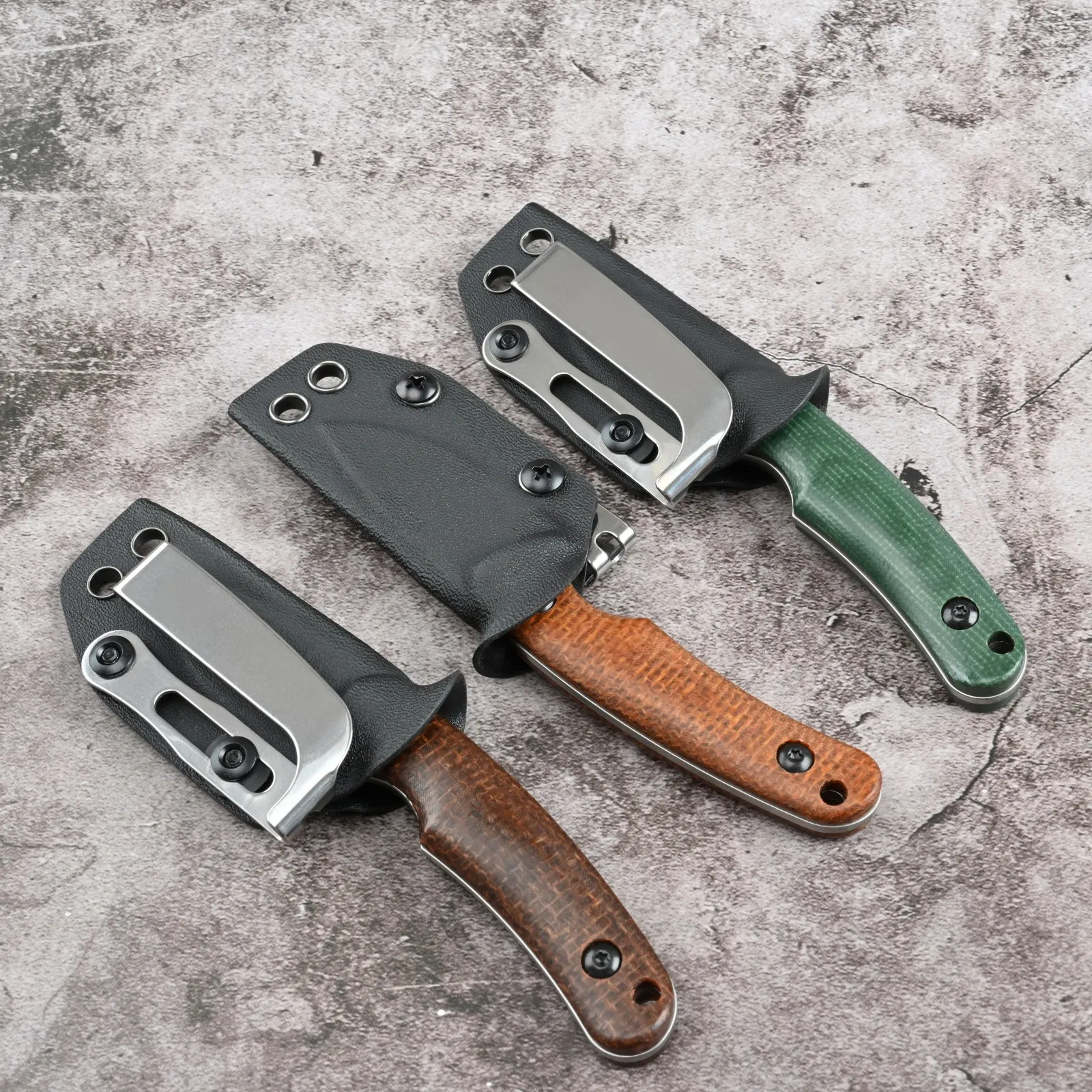 มีดใบตาย SDOKEDC รุ่น EDC มีดพิเศษเหล็ก DC53 ด้ามไมคาร์ต้า อุปกรณ์อเนกประสงค์สำหรับตั้งแคมป์ มีดตัดกล่อง ของขวัญสำหรับผู้ชายสำหรับกิจกรรมกลางแจ้ง