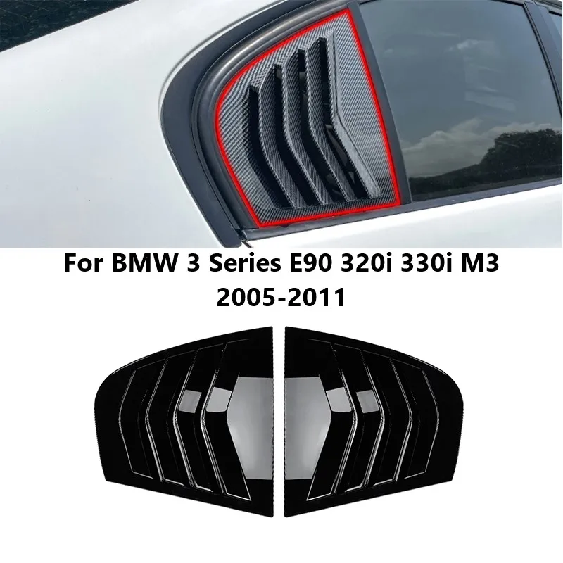 

Car Rear Window Louver Trim Cover For BMW 3 Series E90 320i 330i M3 2005-2011 Shutter Triangular Window Body Kit Car Accessories