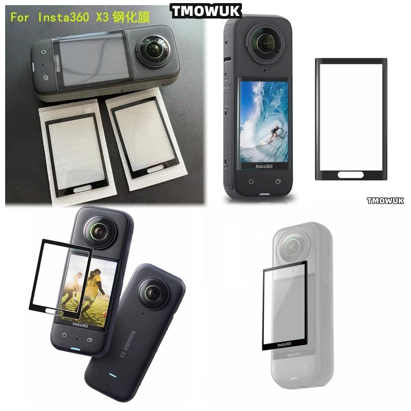 

For Insta360 X3 X4 X5 GPS - Anti - Scratch Soft Flexible 3D Curved PMMA Protective Film