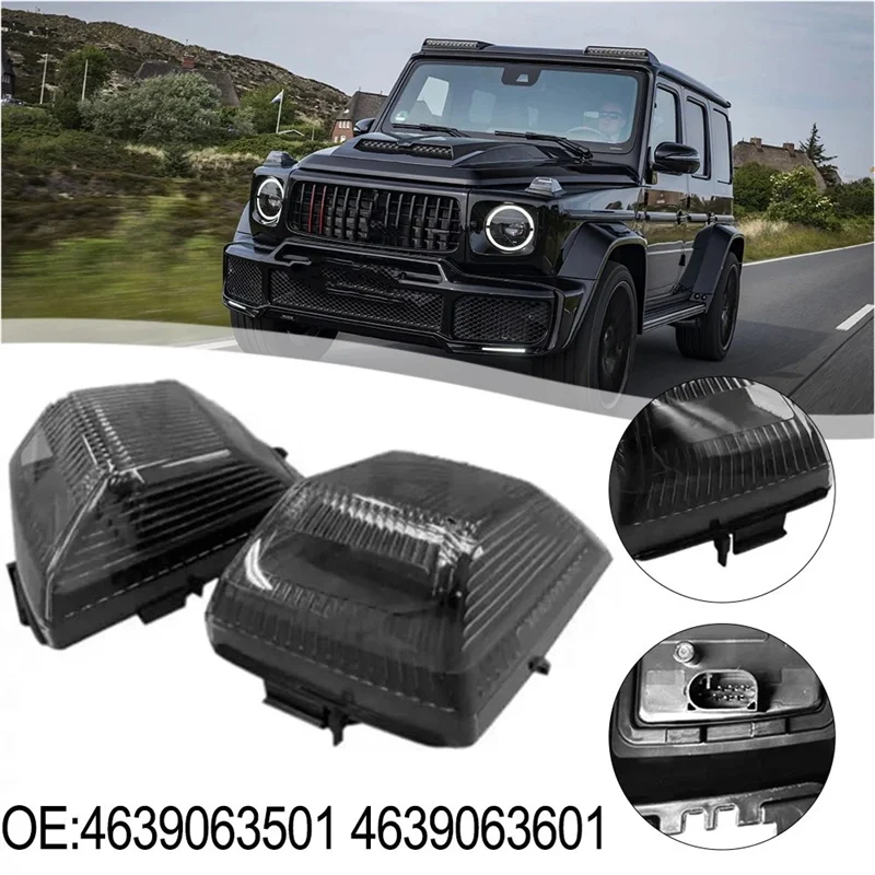 

NEW-Car For Mercedes Benz G-Class Front Turn Signal Indicators Corner Light Set 2PCS 4639063501 4639063601 W464-2019
