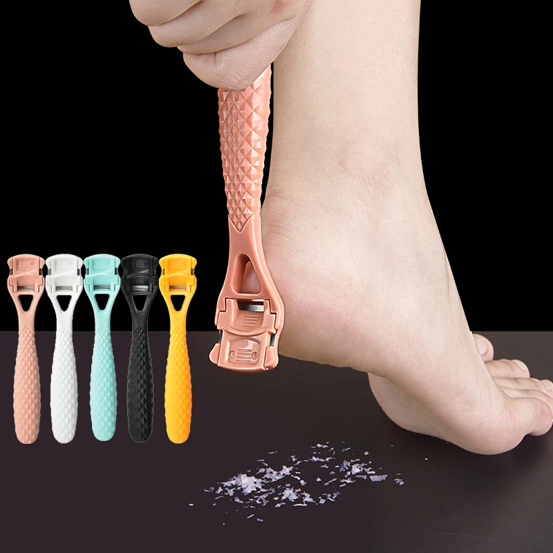 Professional Stainless Steel Callus Corn Hard Skin Remover Plastic Handle Foot Rasp Heel File Scrubber Pedicure Nail Care Tool