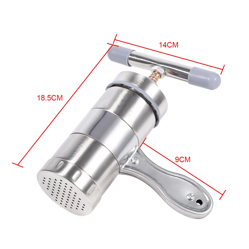 Máquina portátil para hacer Pasta de acero inoxidable, exprimidor Noddle, máquina para hacer a presión, máquina para hacer fideos, prensa para fideos