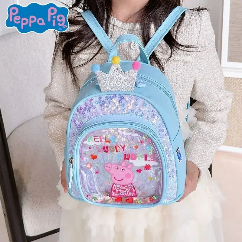 Kawaii Hasbro Peppa Pig Backpack George Cute Anime Children's Backpack Travel Backpack Children's Cute Holiday Birthday Gift