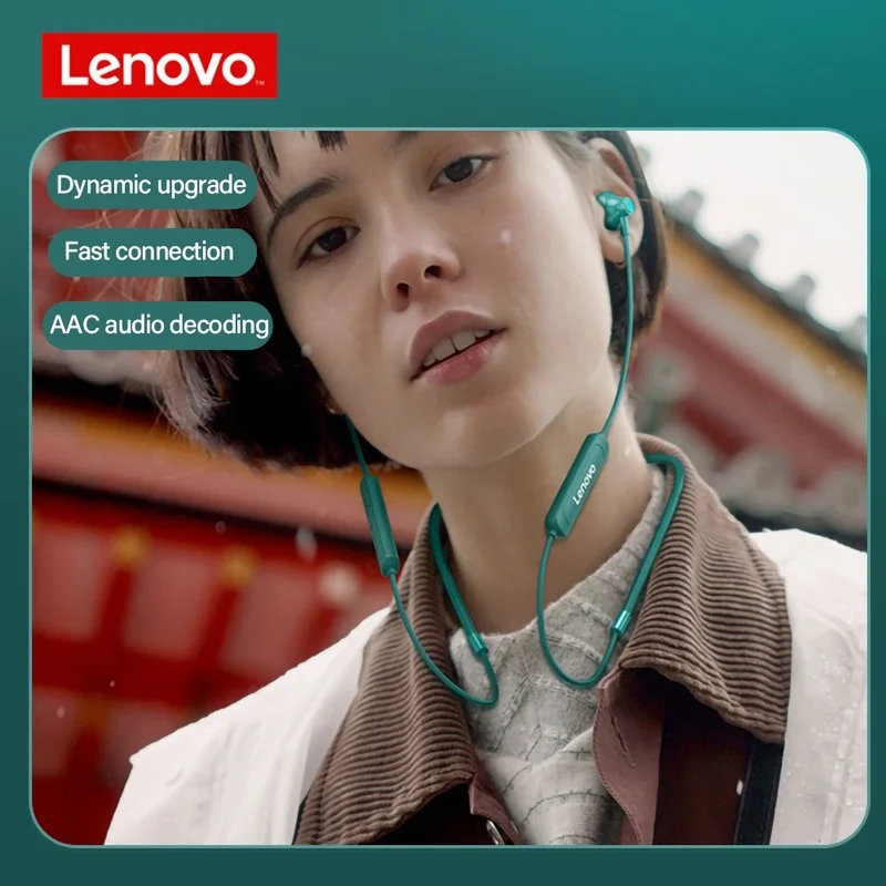 Lenovo SH1 Wireless Earphone Bluetooth 5.0 Neckband Headphone HIFI Sound Sport Magnetic Headset IPX5 Waterproof Earbuds with Mic