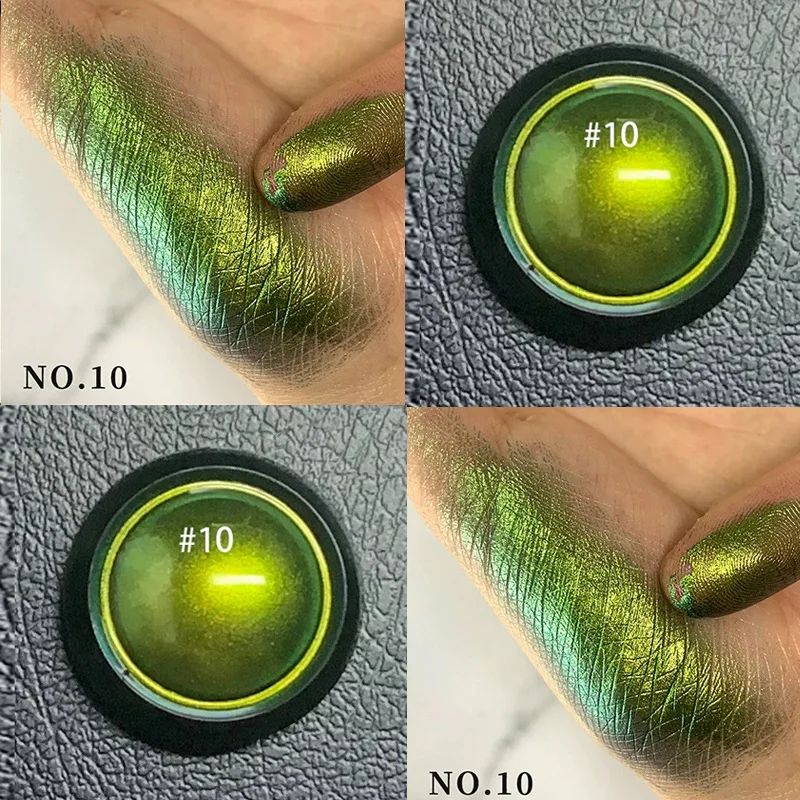 Ombretto camaleonte monocolore in polvere, trucco neutro, evidenziatore glitter perlato, trucco di Halloween, regalo di festival,