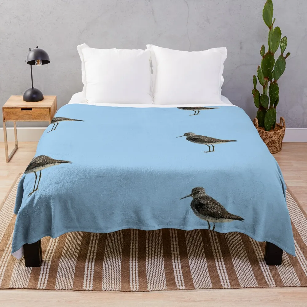 Solitary Sandpiper Color Design Throw Blanket halloween Fashion Sofas Bed Fashionable Camping Blankets