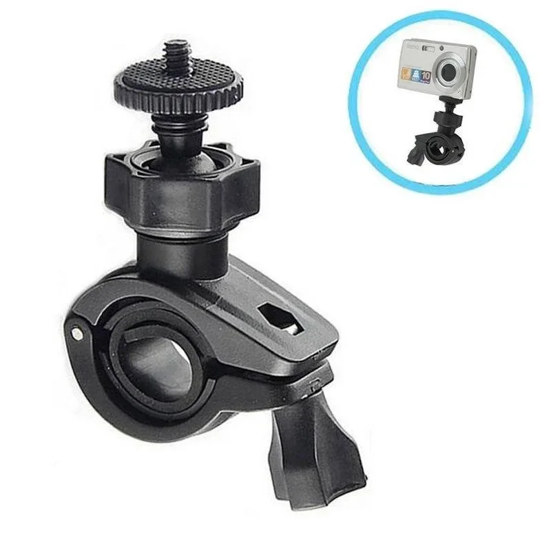 1PC/2PCS Zwart Camera Accessoire Fiets Motorfiets Nuttig Sport Camera Houder Beugel Stuur Mount Stand