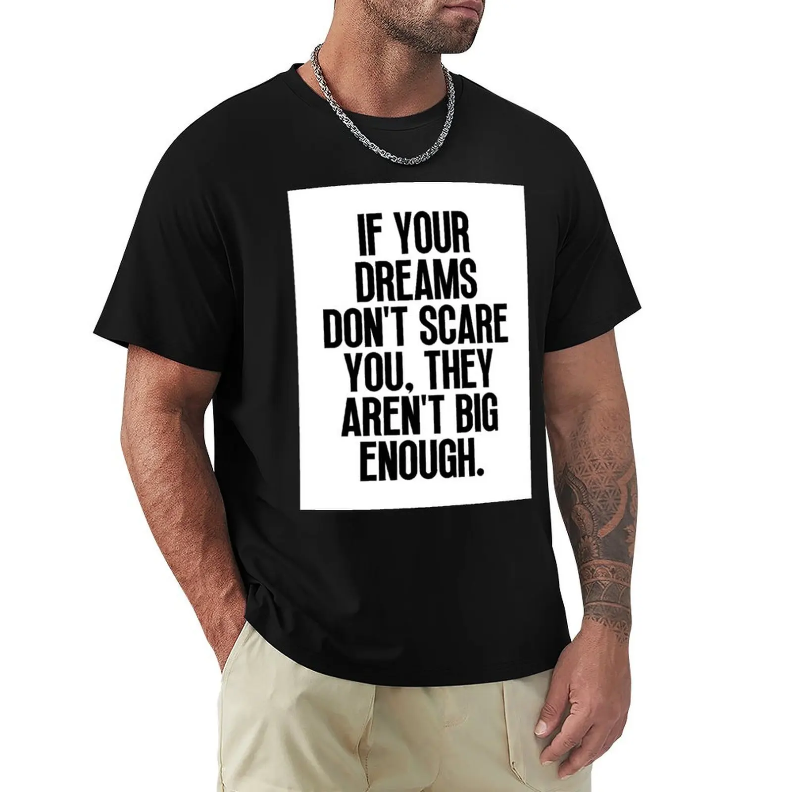 

Dream Big T-Shirt Classic Basic Casual T-Shirt