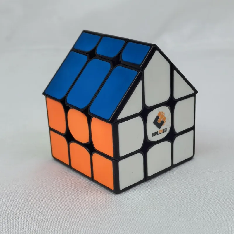 Tise House Alien Magic Cube 3X3 Magic House Cube Color Ceramic Plate 3X3 Magic Puzzle House Cube Fidget Toys