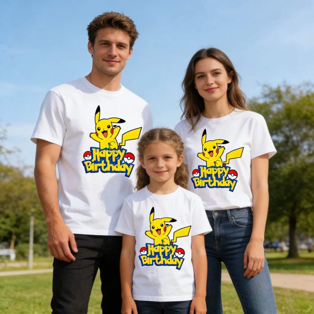 2026 Sommer Neues Pokemon-Print T-Shirt Unisex Lässiges Kurzarm-Sommer-Paar-Oberteil Streetwear Anime Grafik-T-Shirts Geburtstagsgeschenk