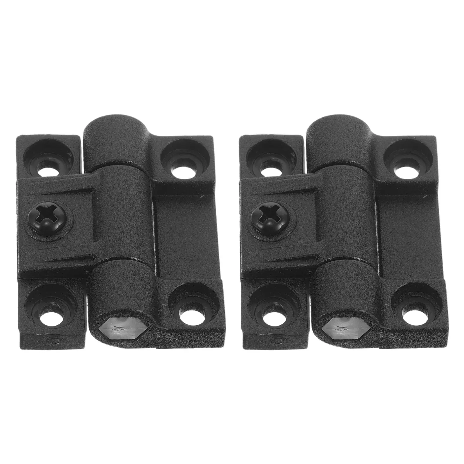 

Пара складных позиционирующих петель для шкафов, пластиковые, черные, с регулировкой на 90 градусов, с фрикционным механизмом, многоугольные, для кухни