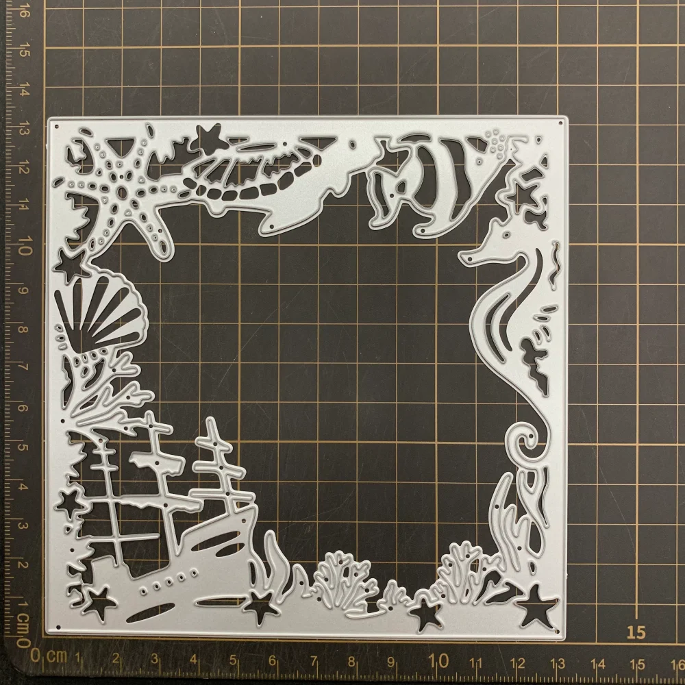 9 أنواع من قوالب القطع المعدنية بإطار بالون استنسل لسكرابوكينغ ذاتية الصنع والنقش الزخرفي للحرف اليدوية قالب القطع #6