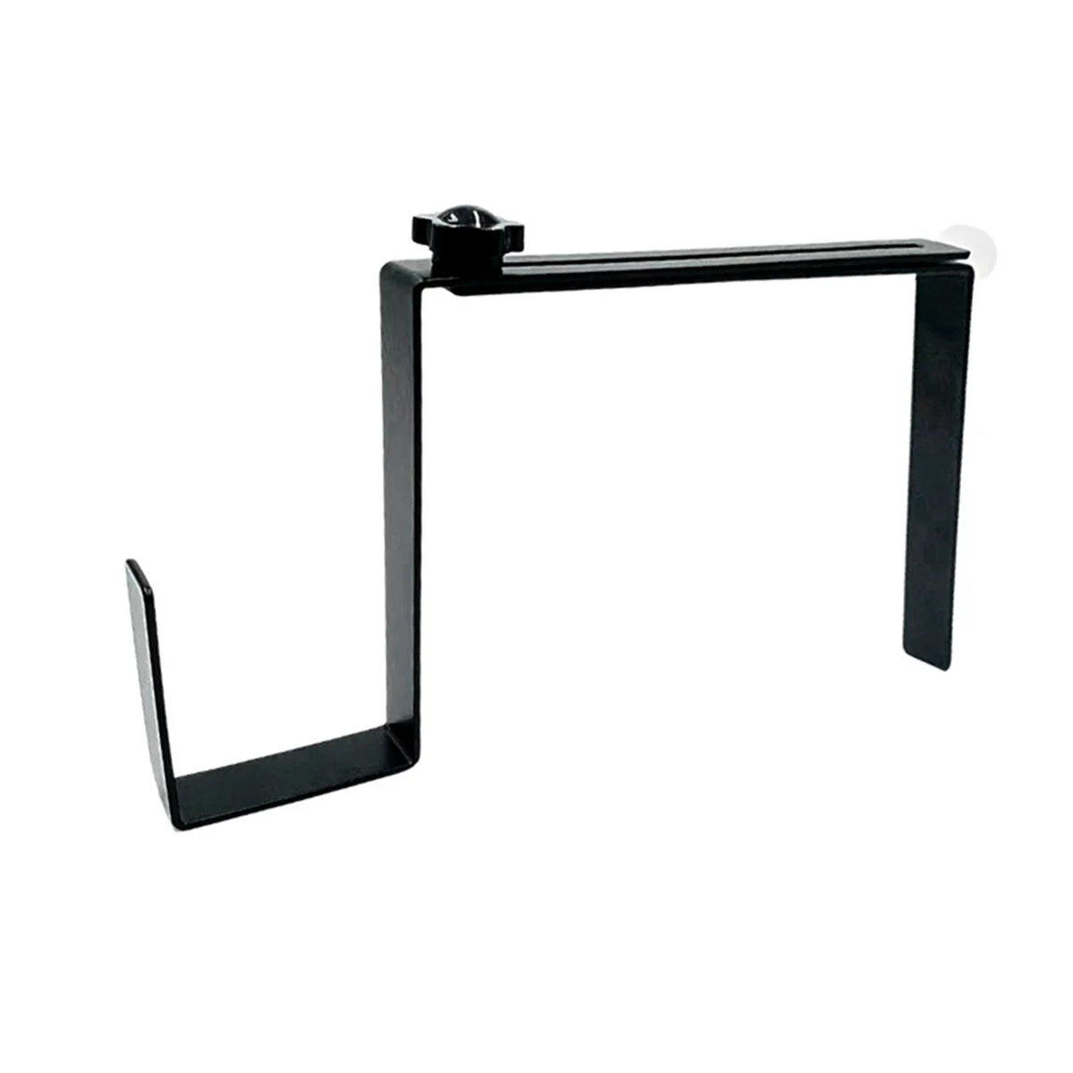 Colgador de corona de lápida, longitud ajustable, soporte para corona de lápida de cementerio, gancho, soporte para corona de lápida, negro