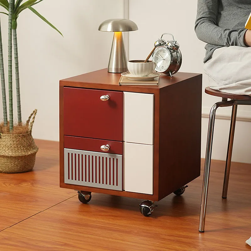 Wood Librero Bedside Table Mid Century Modern Simple Organizer Decor Bedside Table Coffee Cabinets Muebles Library Furniture