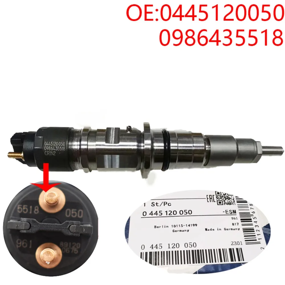 0445120050 high-pressure common rail injector suitable for Dodge RAM ISBE6.7L engine 07-12 0956435518 0 445 120 050