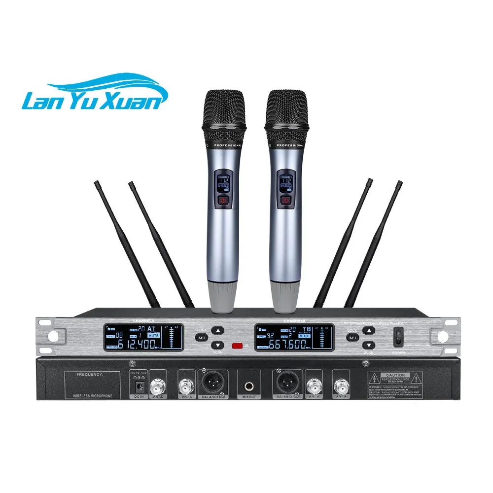 

2026 MY-3500 Wireless Noise Cancelling Microphone True Diversity Performance Stage KTV Speach