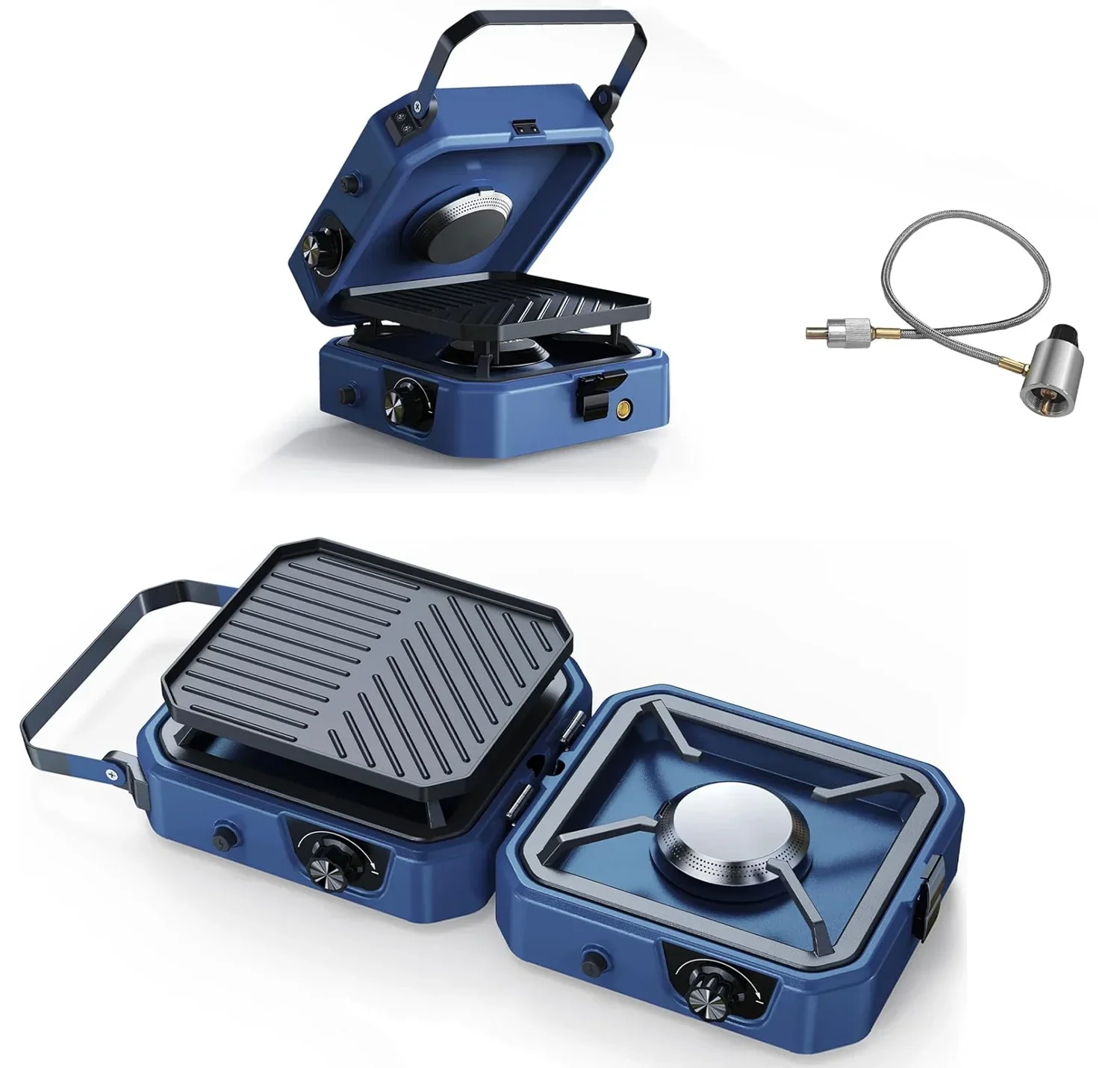 

Factory Custom 16000 BTU Double Flame Foldable Propane Butane Furnace Outdoor Travel Cooking 2 Burner Portable Camping Gas Stove