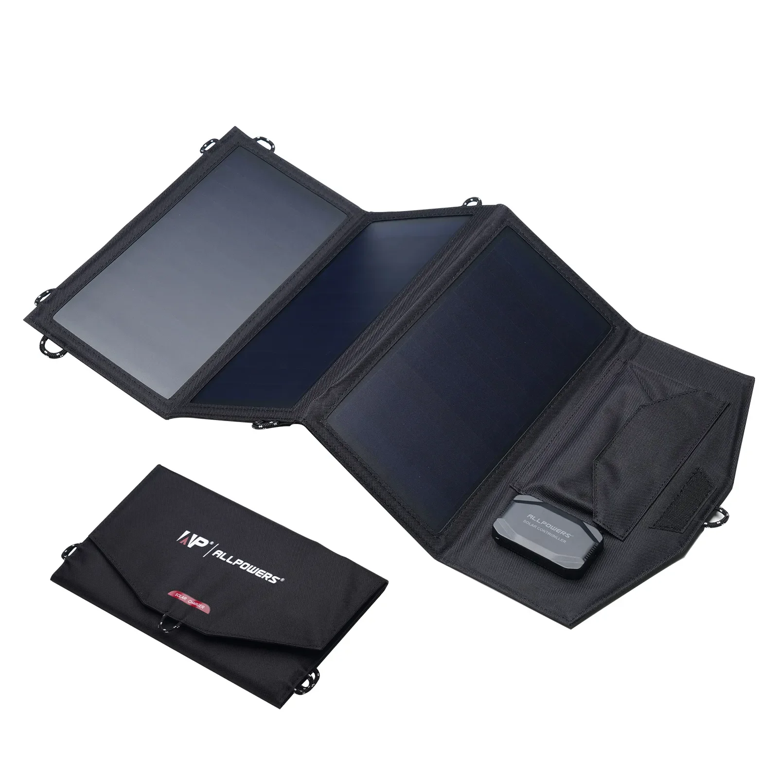 

Solar Charger 5V / 18V Foldable solarpanel With USB Port, 21W Home Backup Outdoor Emergency Power for all phones