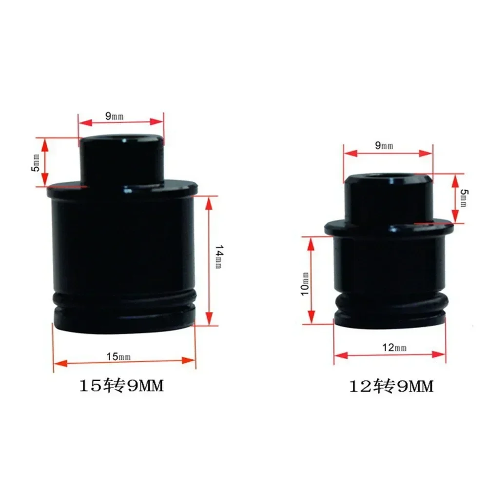 12/15mm Thru Axle Hubs Axle 12 / 15mm To 9mm For Quick Release  For Qr Fork Fit For Mavic Dtsw Standby Adapter CNC Machined