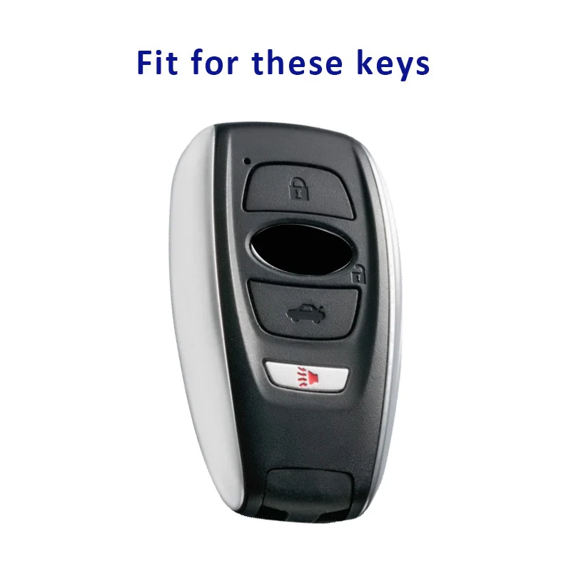 Car For Subaru Ascent Crosstrek XV BRZ Forester Impreza Legacy Outback TPU Leather Smart Key Cover Case Shell Holder Keychain