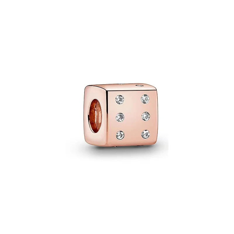 Neuer Bestseller: Roségold Familienbaum-Herz-Stiefmütterchen-Anhänger, Rosa Gänseblümchen-Clip-Perle, passend für Original-Silberarmband und -Halskette, DIY-Schmuckgeschenk