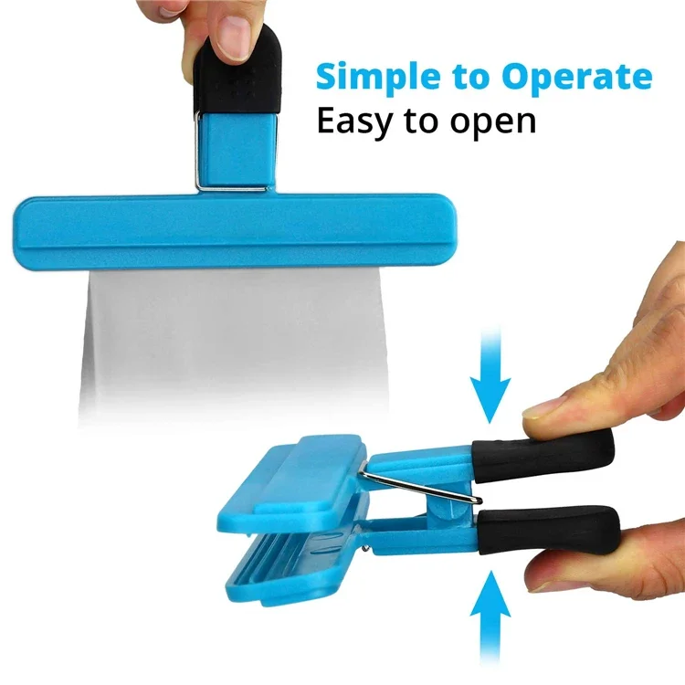 Clipes de saco portátil de armazenamento de cozinha alimentos lanche selo saco de vedação clipes selador braçadeira ferramenta de plástico acessórios de organização de cozinha