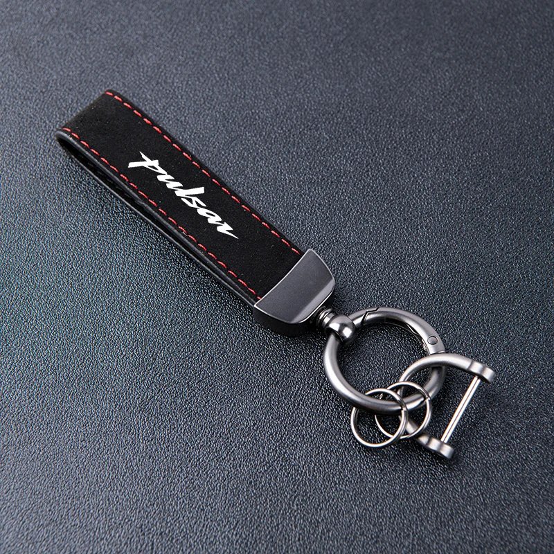 For Bajaj Pulsar 200 NS/200 RS/200 AS 200RS 200NS 180 150 N250 Accessories Motorcycle High-Grade Keyring Leather Suede Keychain