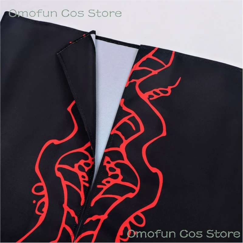Game Limbus Company Kong Qiu Jia qiu Black Red Coat  Hong Lu Jia Baoyu Cosplay Halloween Costume Game Outfit Hanfu Cape Wig - Image 3