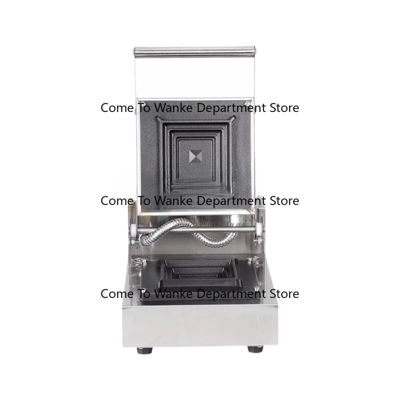 Small Commercial Hot Press Sandwich Machine Edge-Sealing Sandwich Breakfast Bread Maker Grilling Toaster with Melting Sandwich