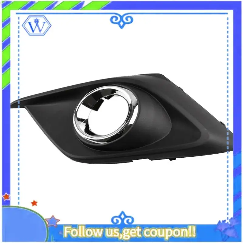 

M46K-2Pcs Front Bumper Fog Light Grille Cover Chrome Trim For Mazda 3 Axela 2014-2016