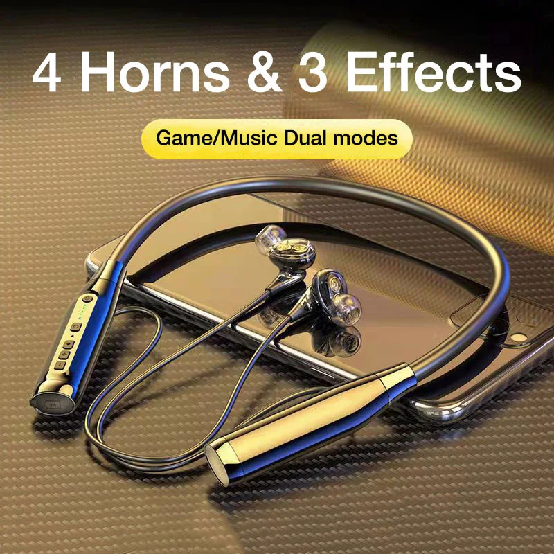 

Wireless Headphones Neckband Bluetooth Earphone 100 Hours Long Battery With Mic Sport Headset Noise Reduction For Samsong Apple