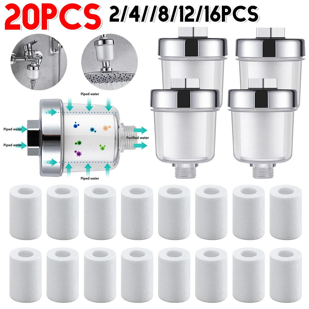 1-10PCS Universal Faucet Water Outlet Purifier Kit High-Density PP Cotton Filter For Kitchen Bathroom Shower Household High Dens