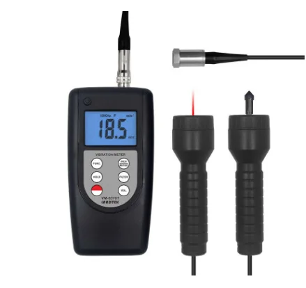 

Photoelectric Contact Two-in-One Vibration Tachometer VM-6370T Digital Display Mechanical Motor Vibration Measurer