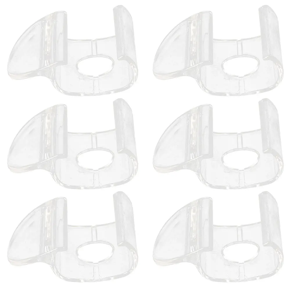 

6Pcs Transparent Blind Clips Cordless Shade Handle Fits Most Roller Blinds Window Curtain Fixing Clips Blind Accessories