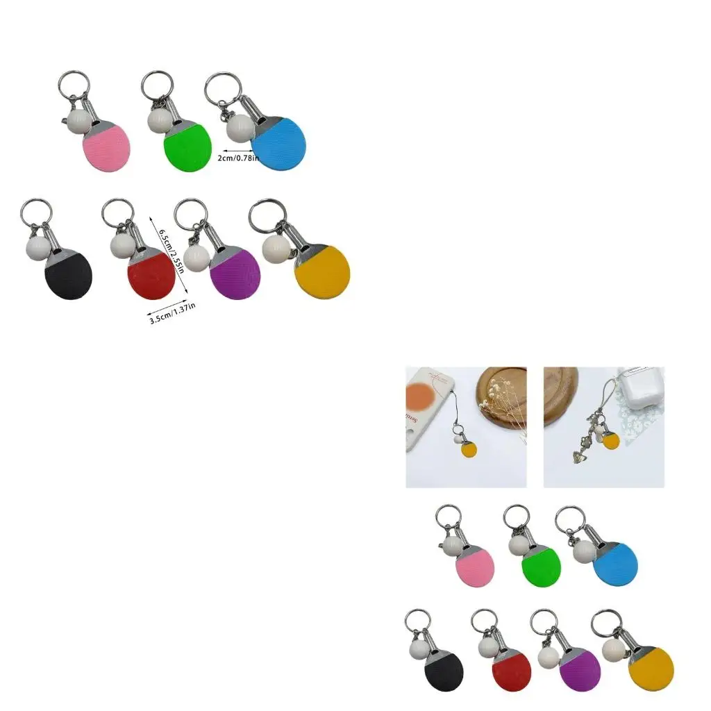 

Q39E Sport Mini Metal Table Tennis Keychain Bag Pendant Car Keyring Sports Chain For Teenager Fan Love Sports Gifts