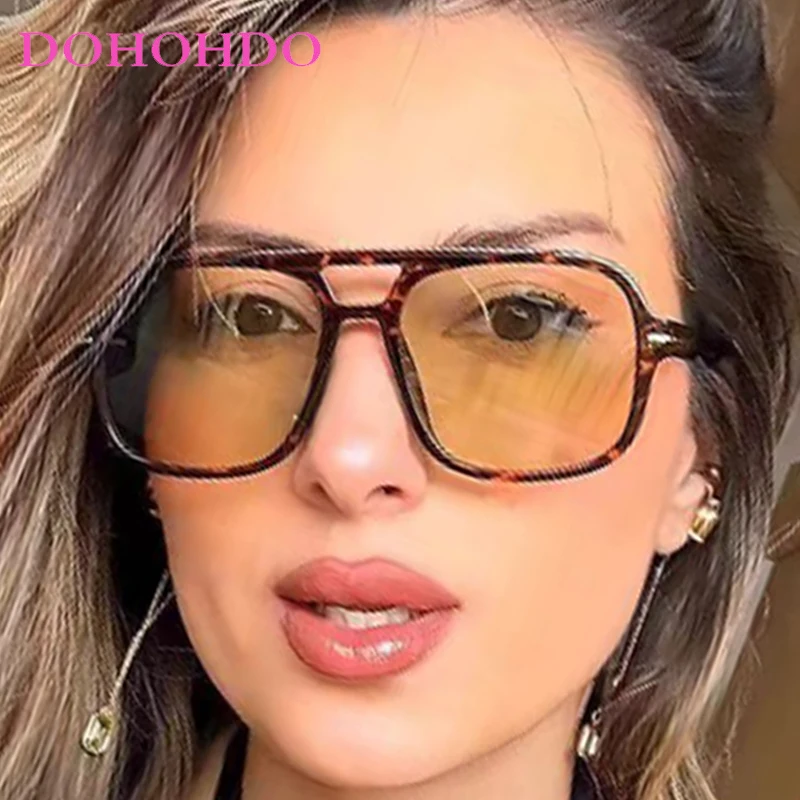 

Fashion Luxury Designer Square Pilot Women Sunglasses Retro Men Big Frame Sunglass Outdoor Driving Fishing Shades Lentes UV400