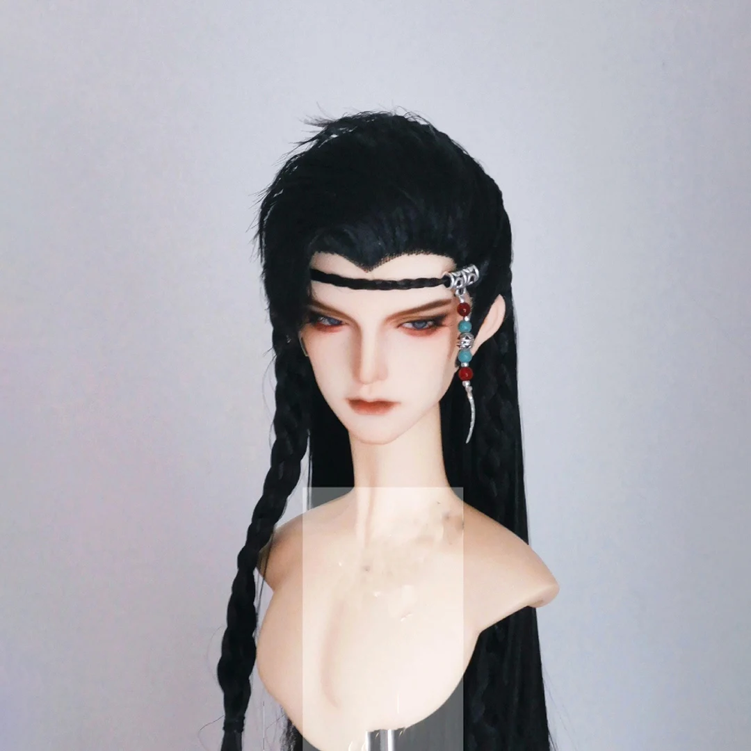 1/3 Scale BJD Ancient Costume Wig Hanfu Long Hair Retro Samurai Wigs For BJD/SD SD13 Girl SD17 SSDF ID75 Doll Accessories C2309