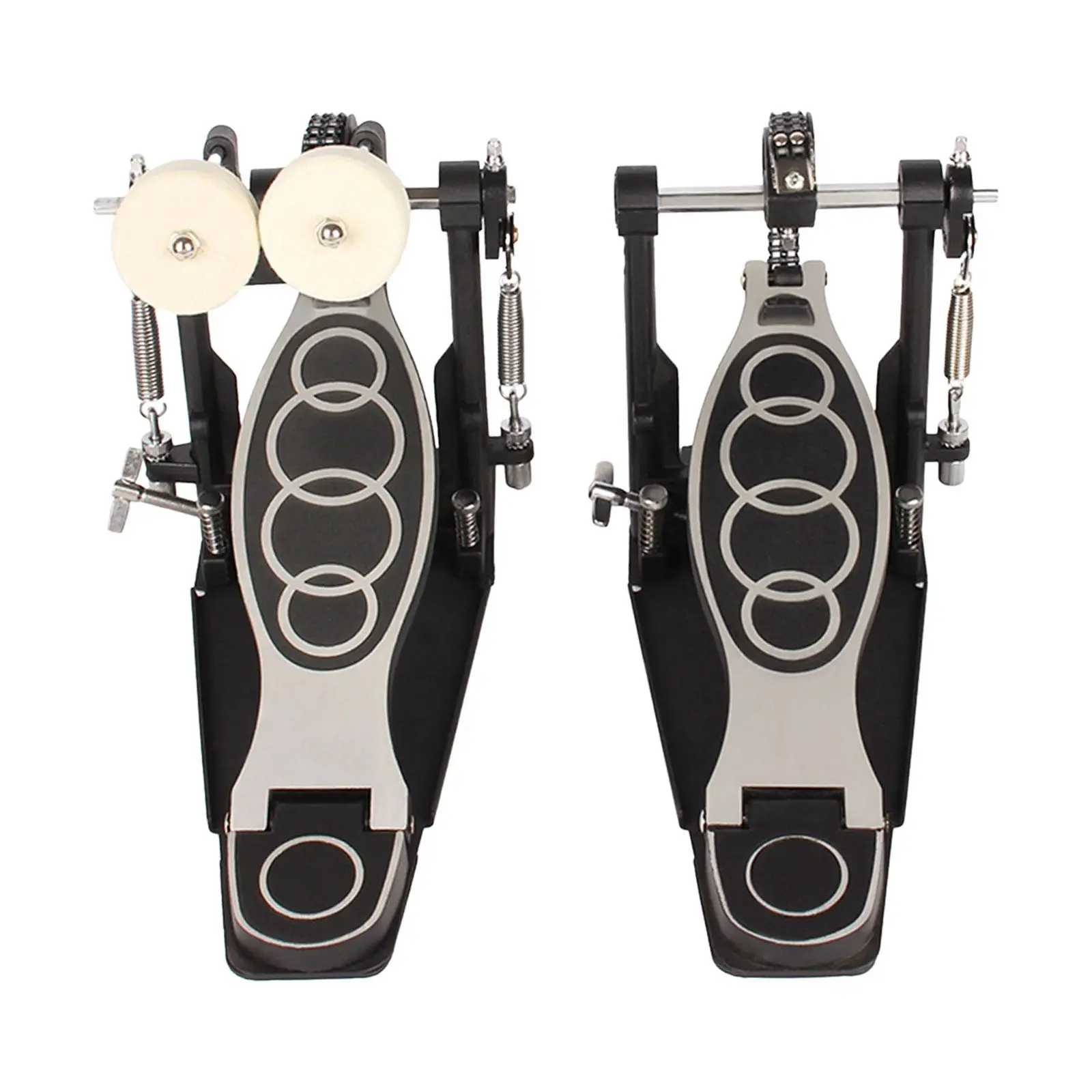 Twin Foot Pedal Dual Pedal Two Chain Drive Percussion Hardware for Metal and Rock Drummers Kick Drum Set Electronic Drum Lovers