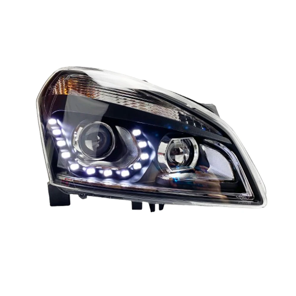 

Qashqai 2008-2016 LED Auto Headlight Bifocal Lens Assembly High Quality New Car Front Light Design Upgrade 6000k Accessories