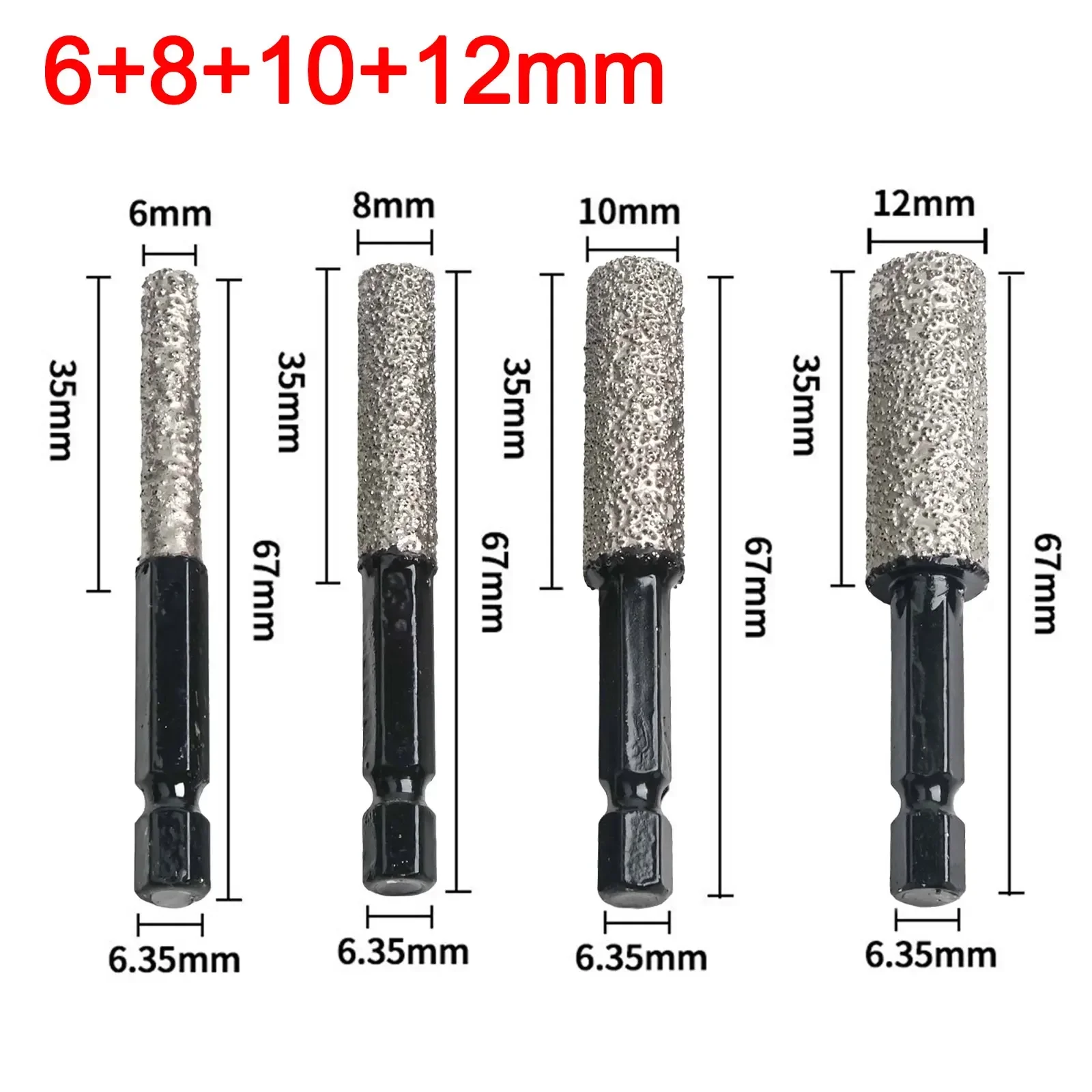 

For Granite Vacuum Brazed Drill Bits Construction Work 10mm Glass Drilling Granite Drilling Hard Plastic Drilling