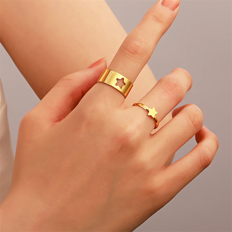His & Hers Matching Promise Couple Rings Stainless Steel Romantic Wedding Band Jewelry Valentine Anniversary Gift For Men Women