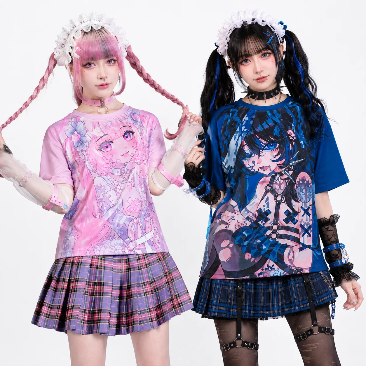Japanese Anime Kawaii Graphic T-Shirt for Women,Mine Style Cyber Game Y2K Pastel Goth Alt Fashion Short Sleeve Tee