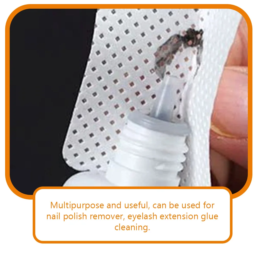 

3 Bags Lint-Free Wipes Nail Polish Remover Pads Eyelash Extension Cleaning Multipurpose Compact Lightweight Travel Friendly Nail